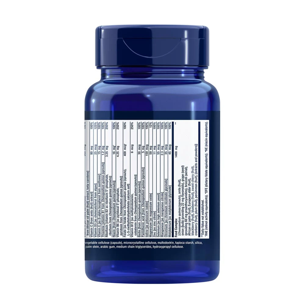 Plantebaseret multivitamin – Multivitaminas su augaliniais ekstraktais – 90 kapsulių - Billede 3