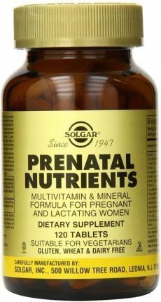 SOLGAR Prenatal Nutriens (120 tabs)