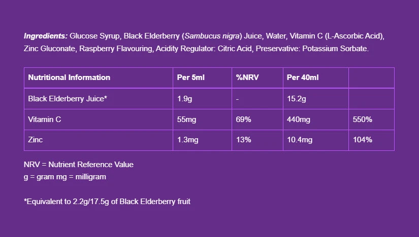Sambucol – Immuno Forte Væske 230 ml (Sort Hyld) - Image 4