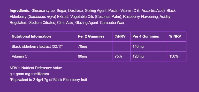 Sambucol – Kids Gummies su sort hyld – 30 vnt - Image 5