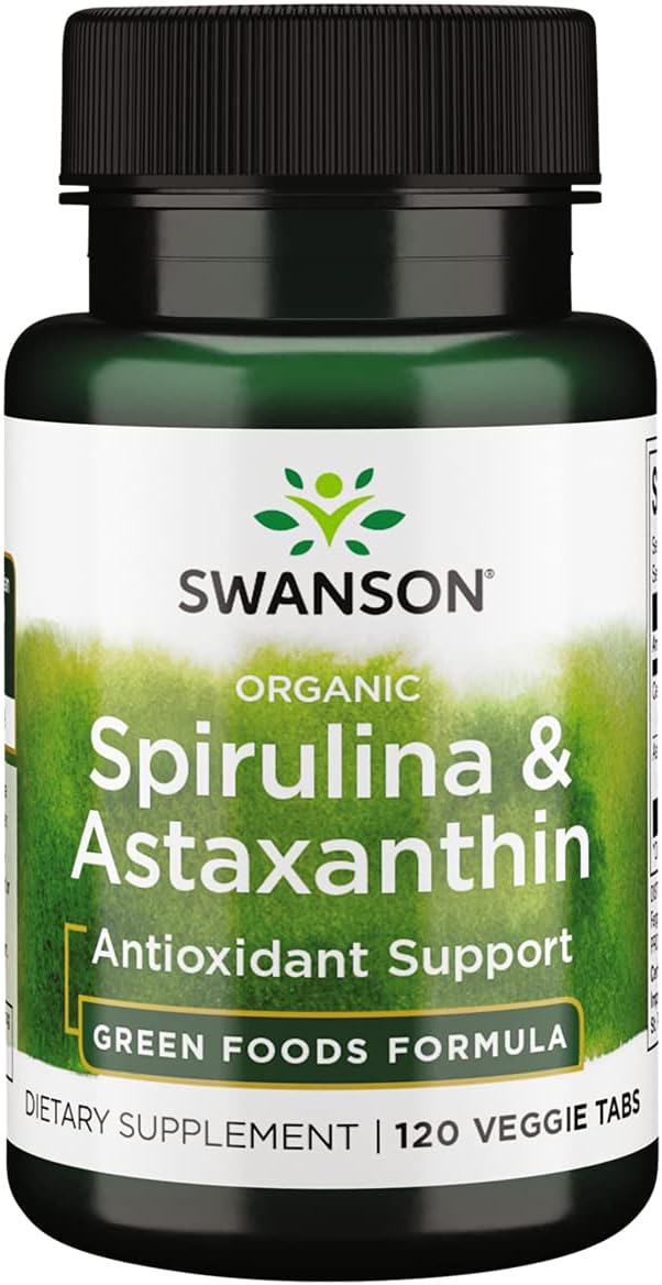 Spirulina & Astaxanthin, ekologinės – 120 vegetabilinių tablečių - Billede 2