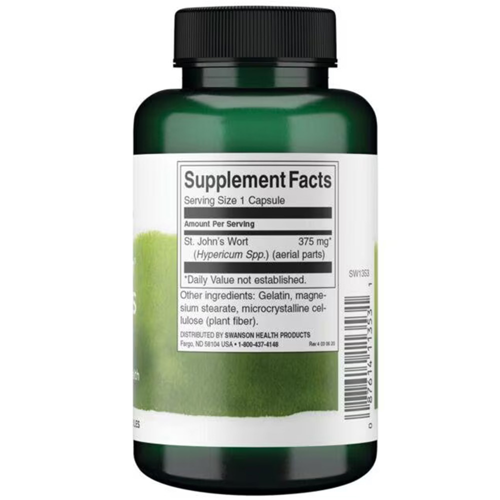 Fuldspektrum Prikbladet Perikon – 375 mg – 60 kapsulių - Billede 3