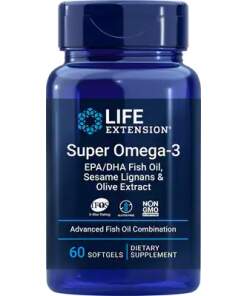 Super Omega-3 EPA/DHA with Sesame Lignans & Olive Extract - 60 softgels