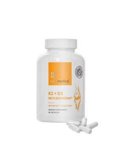 USA medical K2+D3 With Bioperine (60 Capsules)