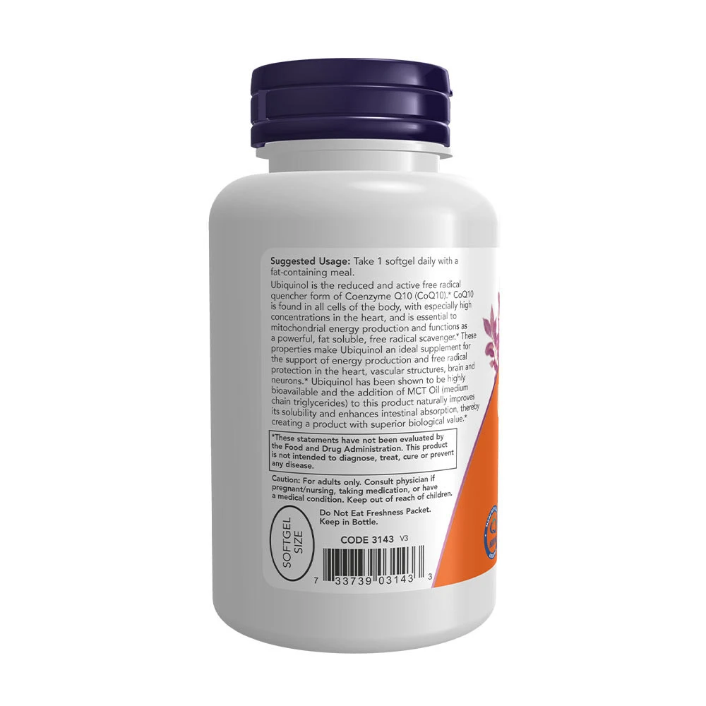 Ubiquinol – 100 mg – 120 bløde kapsler - Billede 6