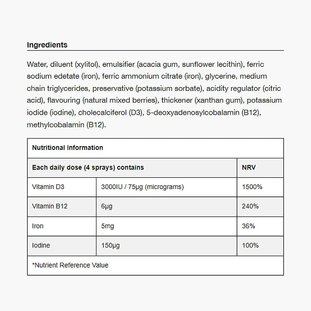 Vegan Health – Oral spray – 25 ml - Billede 2