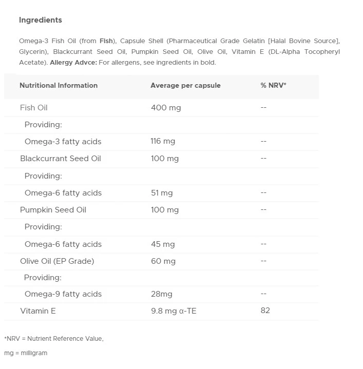 Vitabiotics – Ultra Omega 3-6-9 – 60 kapsulių - Image 5