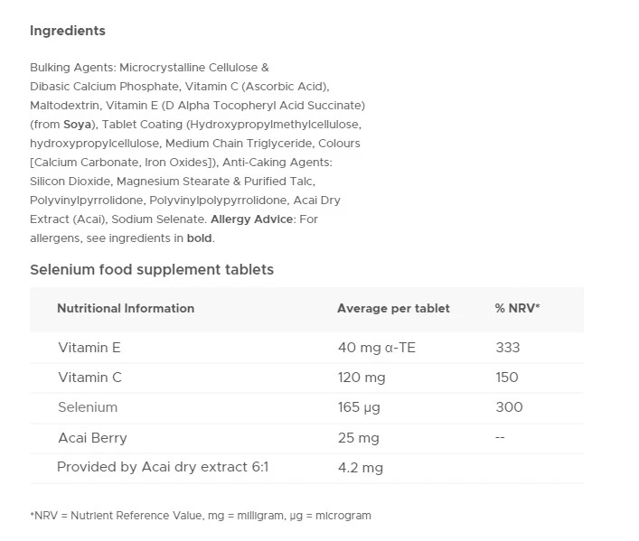 Vitabiotics – Ultra Selenium – 30 tabletės - Image 2