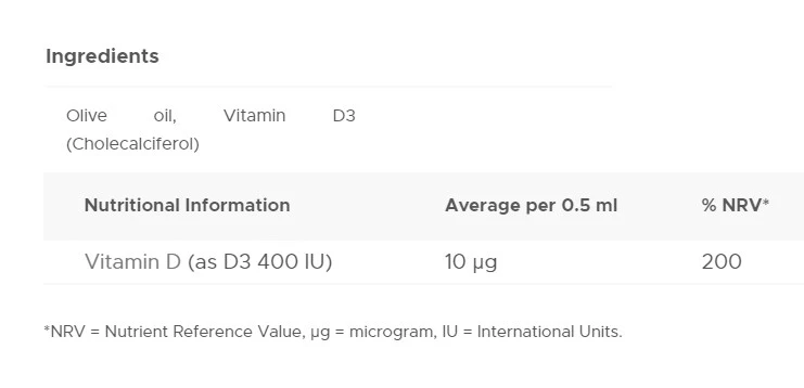 Vitabiotics – Wellbaby vitamin D-dråber – 30 ml - Image 2