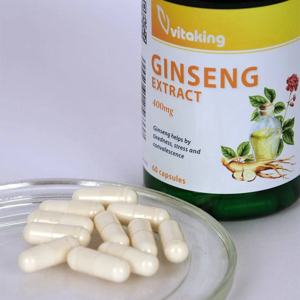 Vitaking – Ginseng ekstraktas 100 mg (60 kapsulių) - Billede 5