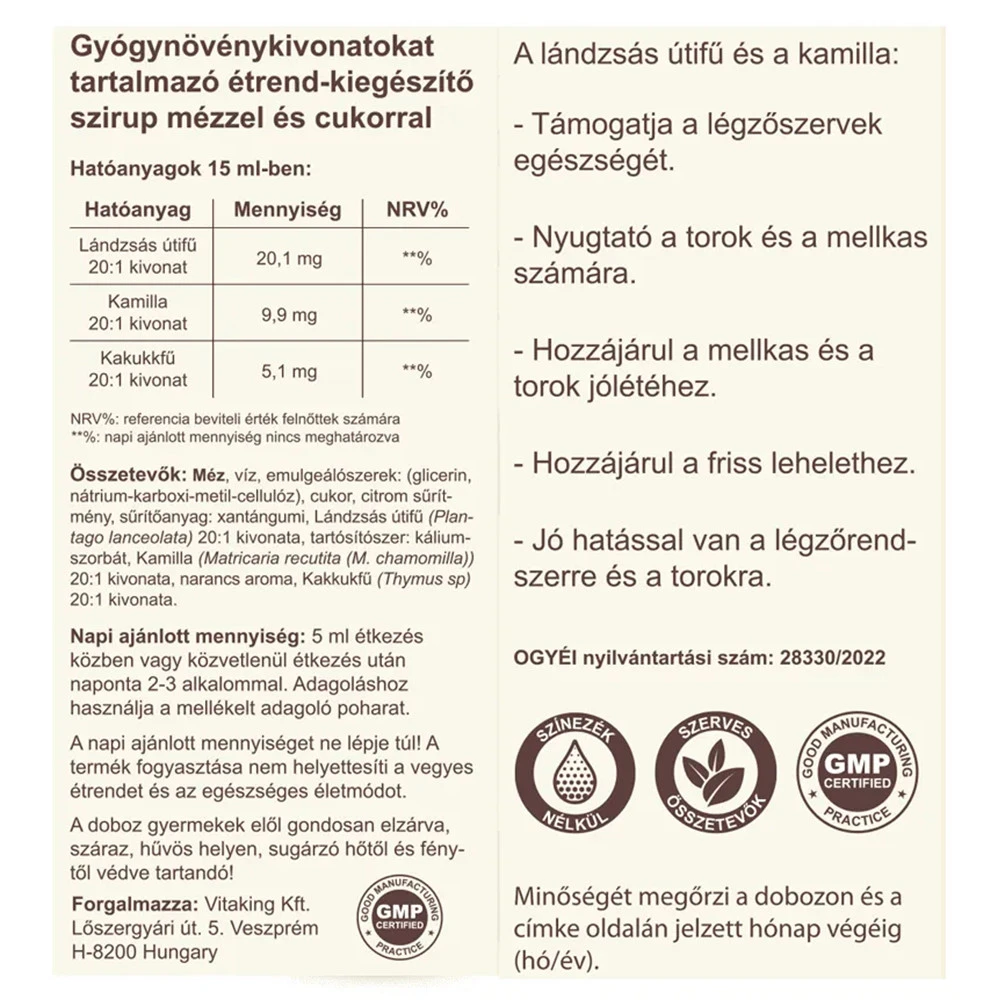 Vitaking – Græsstråsirup – 150 ml - Image 5