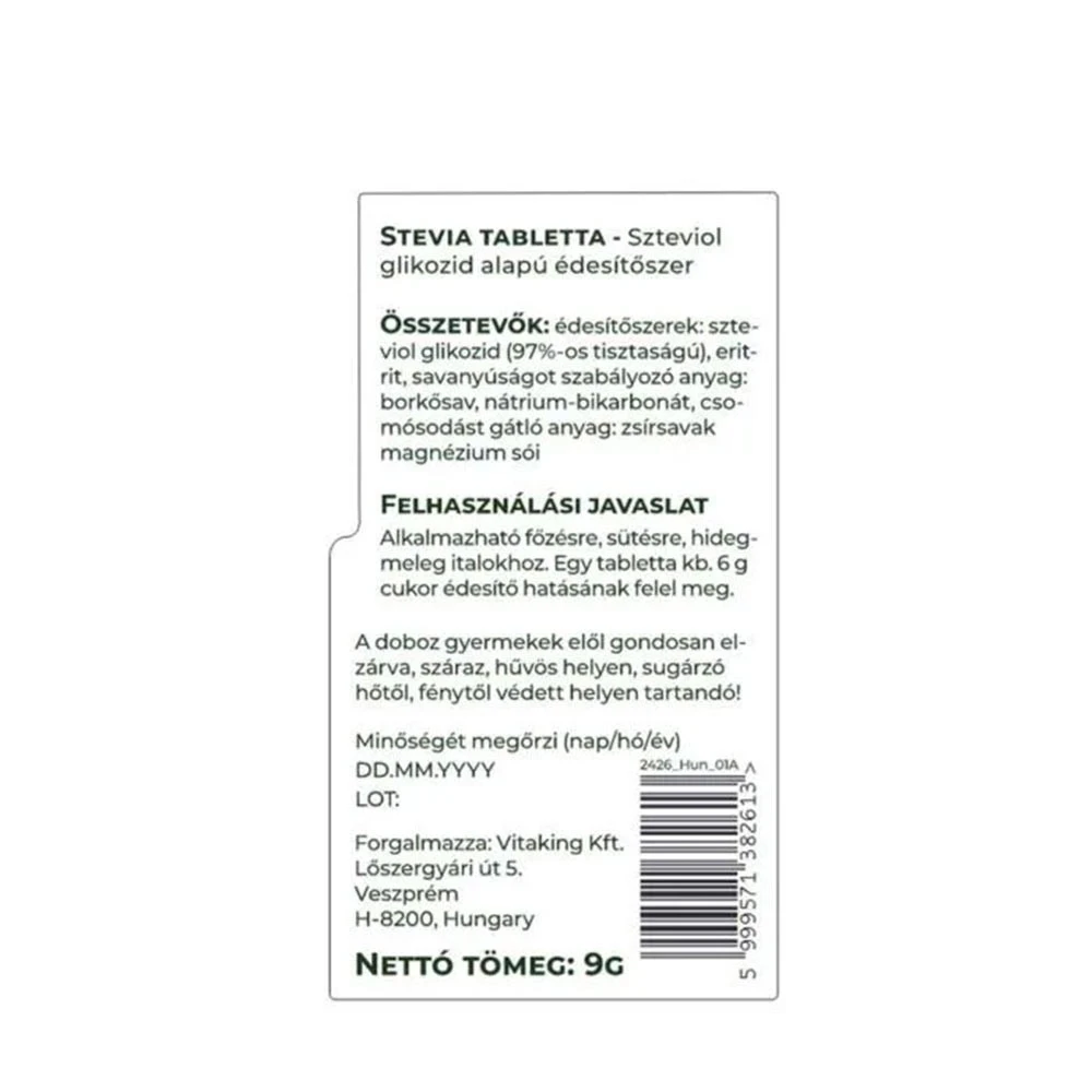 Vitaking – Stevia mini saldiklio kapsulės – 150 kapsulių - Billede 2