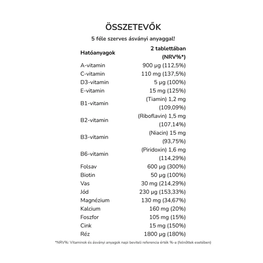 Vitaking – Trimester 2 multivitaminai – 60 tablečių - Image 4