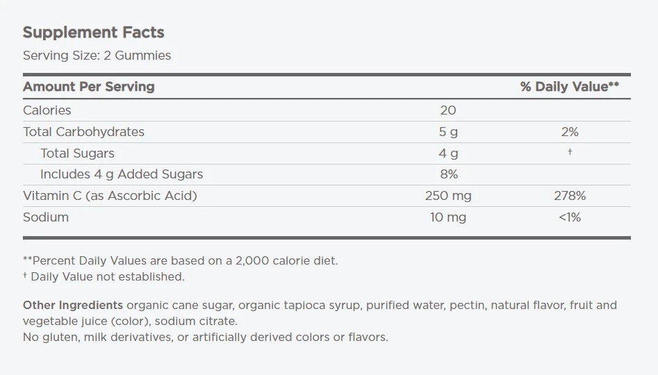 Vitamin C Gummies – Mandarin – 120 stk - Billede 3